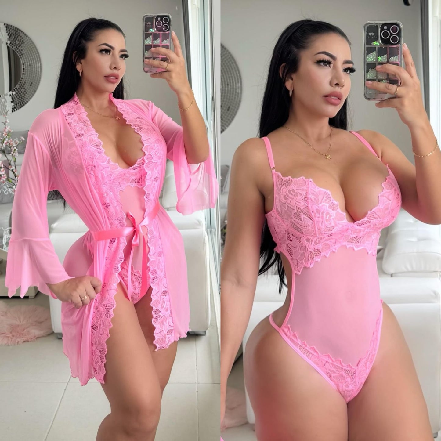 Levantadora + Body encaje (sexi y Versátil)