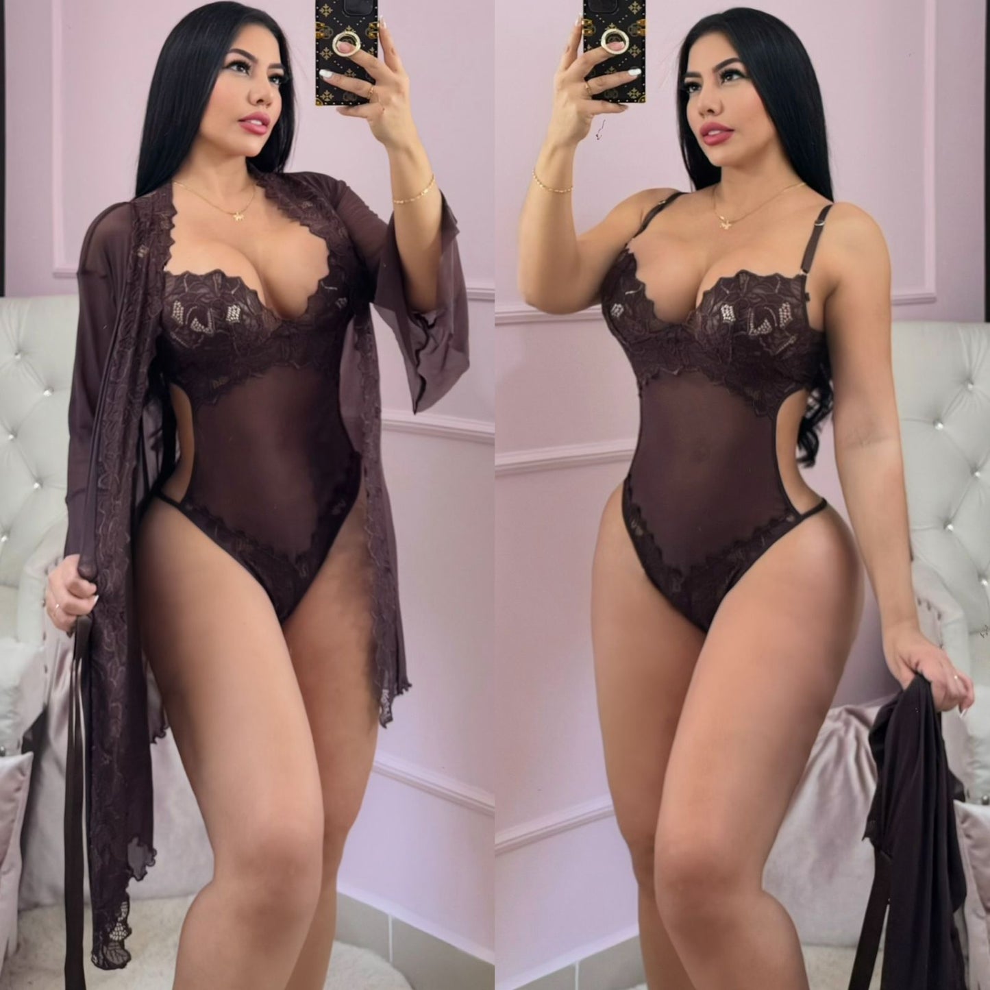 Levantadora + Body encaje (sexi y Versátil)